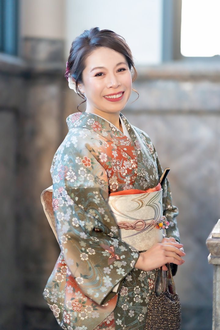 着物姿の野田久美子さん